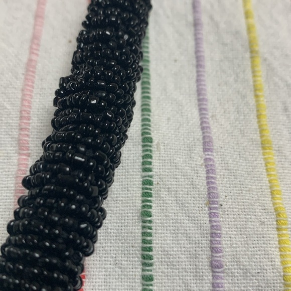 Dressy, black, beaded purse stylish prom wedding - Picture 5 of 10